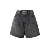 LEVIS  Kavbojke High-Rise Baggy Shorts črn denim
