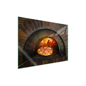 shumee Steklena zaščitna plošča za štedilnik 70x52 Pizza
