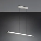 Trio Lighting LED obesna svetilka Graham, nikelj, kovina, gor/dol, CCT, dimmer - Dnevna soba/jedilnica - Sodobni - nikelj mat