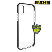 PURO Impact Pro Hard Shield Case za iPhone XR (črna)