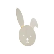 Otroška stenska svetilka bež barve z LED diodami in 3-stopenjskim zatemnjevanjem - Benny the Bunny