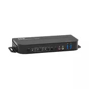 2-portni HDMI/USB KVM preklopnik - 4K 60 Hz, HDR, HDCP 2.2, IR, deljenje USB, USB 3.0 kabli