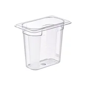ARAVEN Gastronorm posoda GN 1/9, polikarbonat, globina: 150 mm, prostornina: 1,2 L