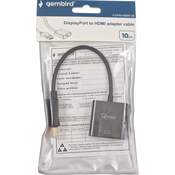 A-DPM-HDMIF-08 ** Gembird DisplayPort v1 to HDMI adapter cable, black(alt A-DPM-HDMIF-002)(239)