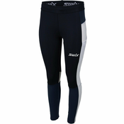 Womens Swix Motion Premium Dark Navy/Lake Blue Leggings