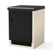 Tuozi Kitaway Modul - delovni pult z vrati s spodnjo blendo 61 črna