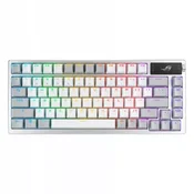 Tipkovnica ASUS ROG Azoth Wireless, ROG NX Red, PBT, OLED, RGB, USB, US, bela - 90MP031A-BKUA11