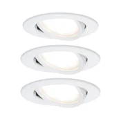Paulmann 93875 - SET 3xLED/6,8W IP23 Kopalniška vgradna svetilka COIN 230V