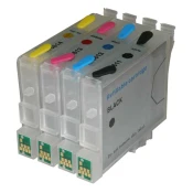 Komplet polnilnih kartuš Fenix E-T0612 + T0613 + T0614 + T0611bk z ARC čipom brez črnila