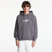 Mikina Y-3 French Terry Liquid Logo Hoodie UNISEX Grey Five M