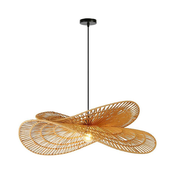 Immax 08266L - Luster na sajli MARIPOSA 1xE27/40W/230V prečnik 80 cm juta