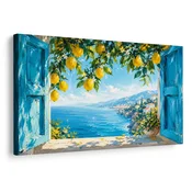 Slika limone nad morsko obalo - 90x60
