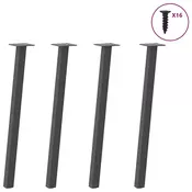 Vidaxl vidaXL Noge za klubsko mizico, 4 kosi, antracit, 72 cm, jeklo