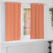 Zavjese za blackout s prstenovima 2 pcs Terakota 175 x 140 cm