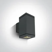 Cube-WL-Q 2x75W E27 PAR30, 100-240V, IP54, antracit