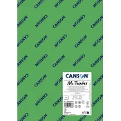 Papir za pastel Canson Mi-Teintes A3 160 g - 10 listov - Jabolčno zelena 475