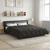 Vidaxl Polna celoletna prevleka Antracit 200 x 220 cm Mikrovlakna