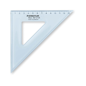 Staedtler trikotnik 21cm, 45°/45°, prozorno moder