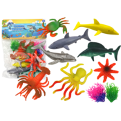 Set od 8 figura podvodnih morskih životinja i biljaka