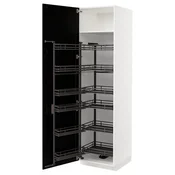 METOD Visoki element s izvlacnim fiokama, bela/Lerhyttan crno bajcovano, 60x60x220 cm