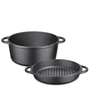 shumee Lonec s pokrovom/ponev za žar, litoželezni, 5,0 l, premer 26 cm/Kuchenprofi