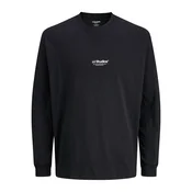 JACK & JONES Majica JJESoho črna/bela