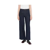 Vila Brenda Wide Jeans - Dark Blue Denim Modra