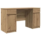 vidaXL Pisalna miza Artisan Oak 140x49x76 cm Inženirski les
