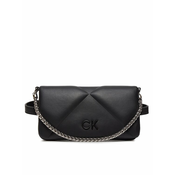 Calvin Klein torba za okoli pasu Quilt K60K611668 Črna