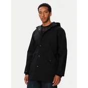Quiksilver Dežna jakna Diamond Rain EQYJK04193 Črna Regular Fit