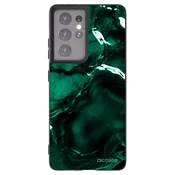 Silikonski črni ovitek za Samsung Galaxy S21 Ultra 5G G998B - Dark emerald
