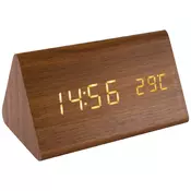 home Sat sa alarmom i termometrom, drveno kucište - OC 05