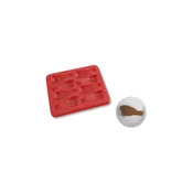 Gastro Silikonski model Piščančje bedro, s pokrovom, 30 mm, dolžina: 290 mm, rdeča