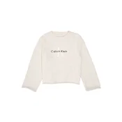 Calvin Klein Jeans Pulover svetlo siva / črna / bela