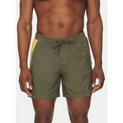 Quiksilver Kratke hlače iz tkanine EQYJV04136 Zelena Regular Fit