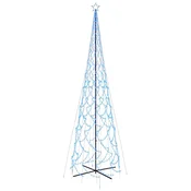 Vidaxl Novoletna jelka stožec 3000 modrih LED lučk 230x800 cm