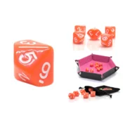 shumee D10 RPG kocke Desetero oranžne kocke 0-9