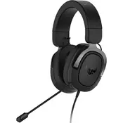 Slušalice Asus TUF Gaming H3, žičane, gaming, 7.1, mikrofon, over-ear, PC, PS4, PS5, Xbox, Switch, Gun Metal 90YH028G-B1UA00