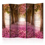 artgeist Paravan Pink Grove I, 5-Delni, Enostranski