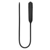 SuperLove Vibrating Extra Long Silicone Urethral Sounding Black