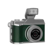 INF Mini Retro Kamera z Bliskavico: 1080P HD Video, Vintage Stil, Prenosni Snemalnik Green, (5000098848)