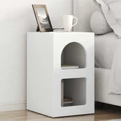 Nocni ormaric 2 pcs Bijelo 29,5 x 33,5 x 50 cm