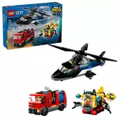 LEGO® City: Helikopter, vatrogasno vozilo i podmornica u paketu (60462)