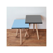 Hanah Home Sklapajuci Stocic 2 Komada 2SHP504 - Plavo