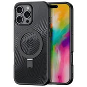 Dux Ducis Aimo Mag ovitek z MagSafe in stojalom za iPhone 16 Pro Max – črn