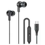 Awei AWEI STEREO SLUŠALKE USB-C PC-25T ZA RAČUNALNIK, PRENOSNIK, ČRNE, (21968789)
