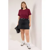 Trendyol Curve Ženska majica Tbbss22Ts0733, Bordo