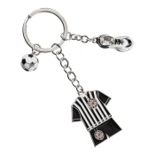 Privezak za kljuceve Partizan Derbi, Crno-beli