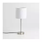 LED stona lampa 1xE14/5W/230V bela/matni hrom