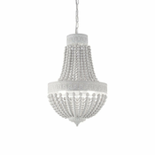 Ideal Lux - Lestenec na verigi MONET 6xE14/40W/230V pr. 50 cm bela